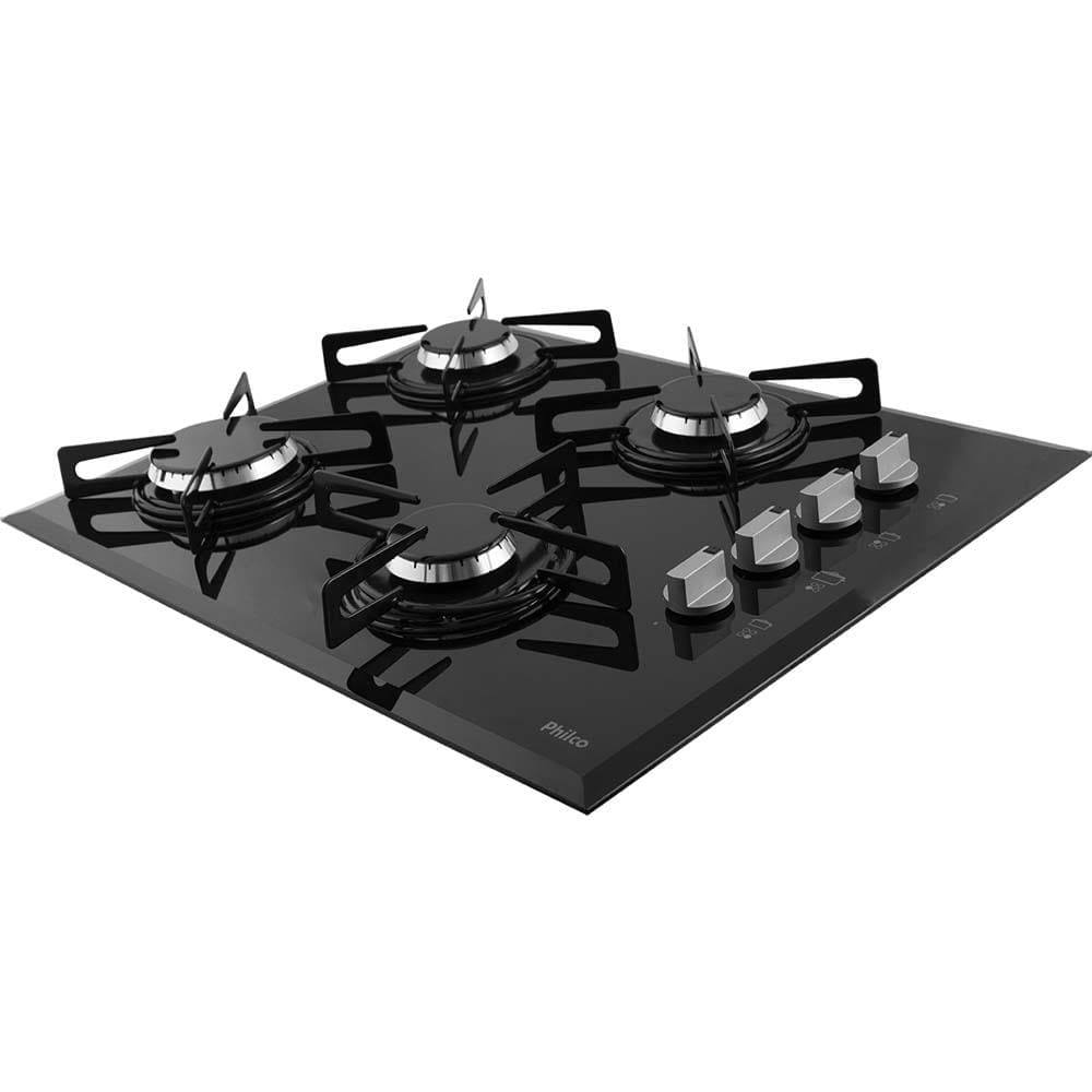 Cooktop a Gás Philco 4 Bocas Chef Bisote 4 Bivolt – Preto