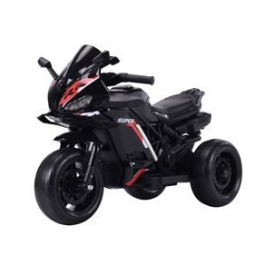 Moto Elétrica Infantil Mini 3 Rodas Frente/Ré Maxi Toys Preto
