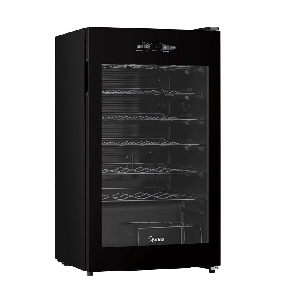 Adega de Vinhos Midea Inverter Smart para 34 Garrafas com até 18°C - MDRW150FGGGL3