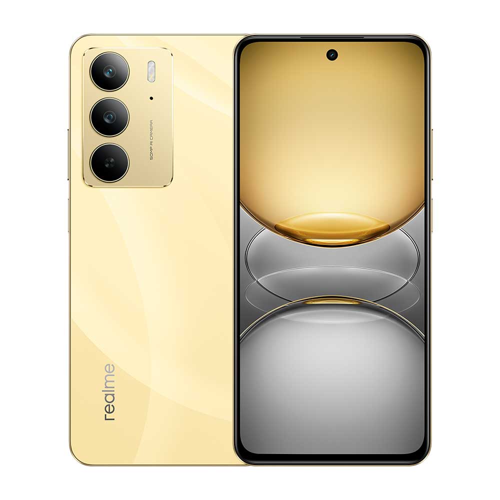 Celular Realme C75 Lightning Gold, Tela de 6,72", 5G, 256GB e Câmera de 50MP - RMX3963