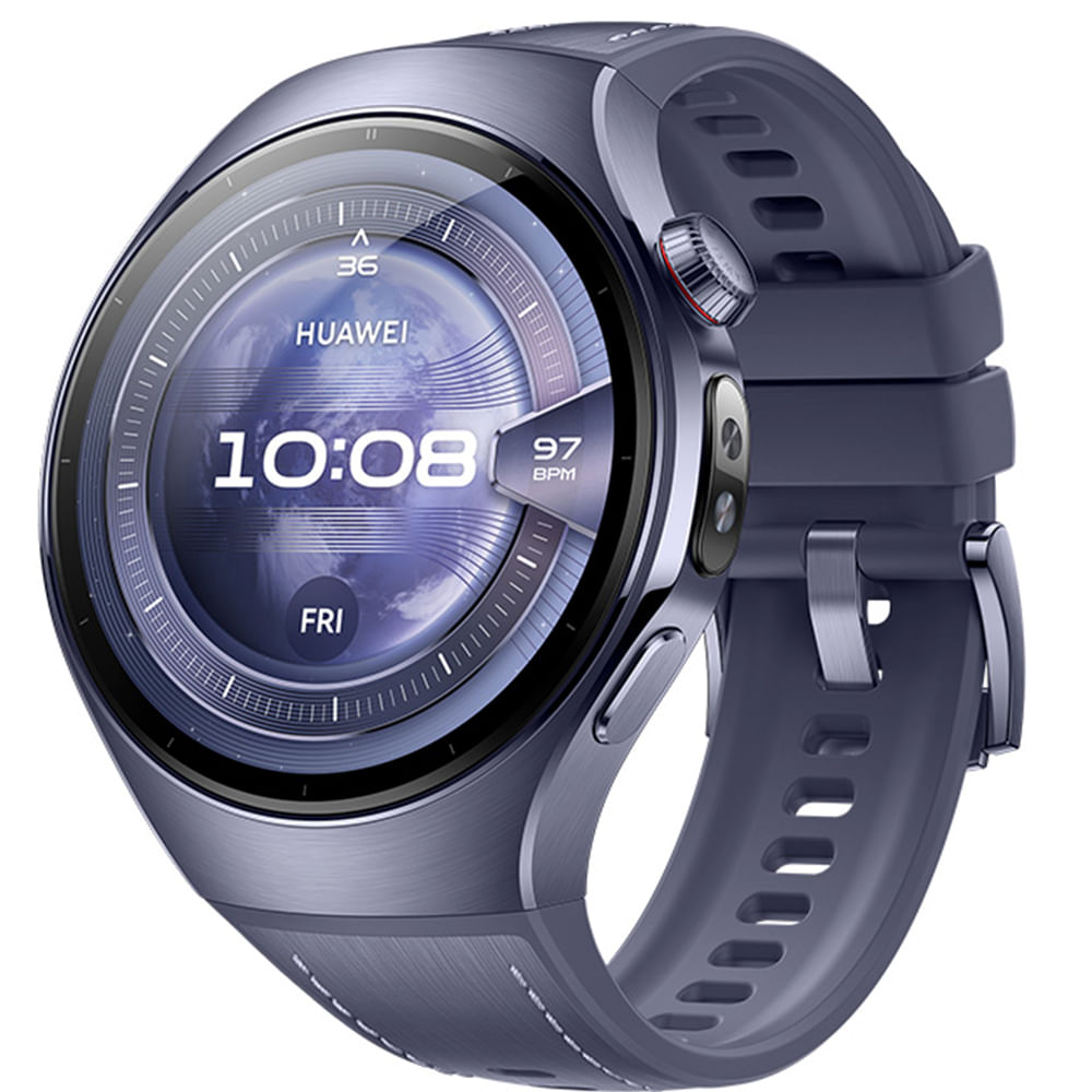 Smartwatch Huawei Watch 5 Roxo com 46mm, Pulseira em Compósito, Bluetooth e 32GB