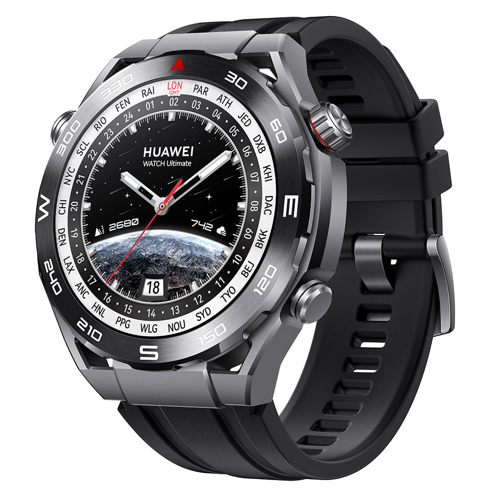 SmartWatch Huawei Watch Ultimate Preto, Esportes em Nível Profissional, Pulseira de Titânio e Bluetooth