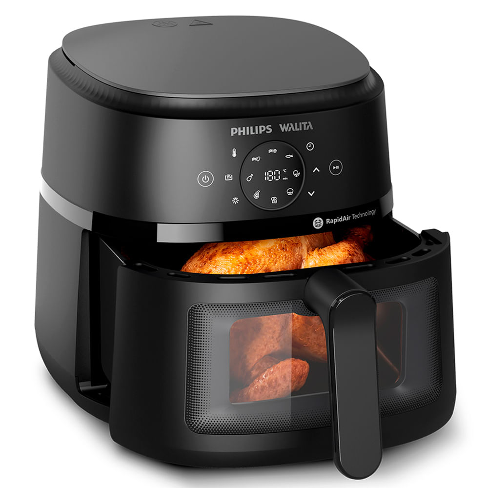 Fritadeira Airfryer Digital Série 2000 XL Philips Walita Preta - FRINA230