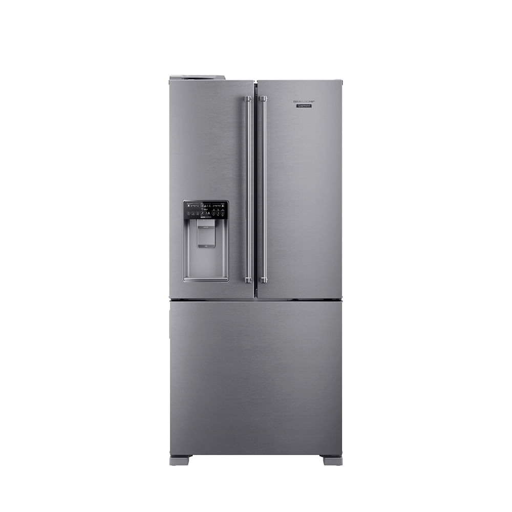 Refrigerador French Door Brastemp de 03 Portas Frost Free com 544 Litros Gourmand Inox - BRH86MR