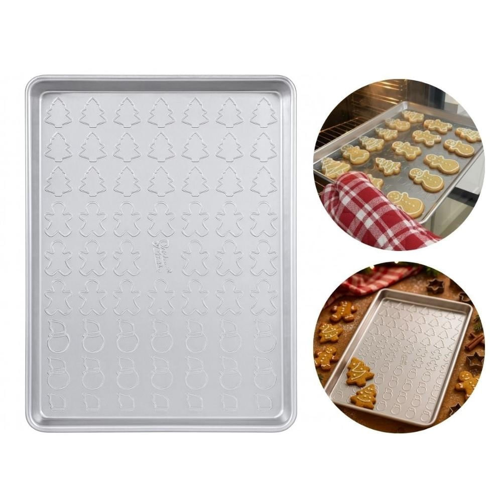 Forma Bandeja Assadeira Cookies Biscoitos Natal Decorativa