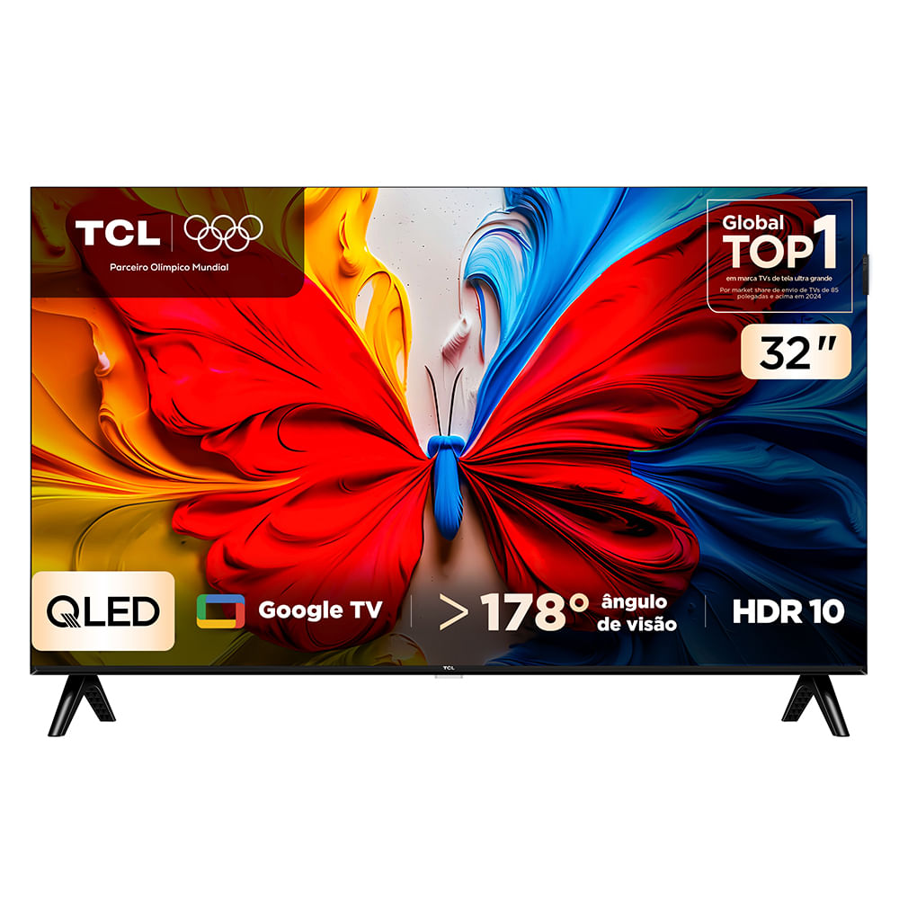 Smart TV Full HD TCL QLED 43” Polegadas com Google TV, HDR10, Dolby Audio e Wi-Fi - 43S5K