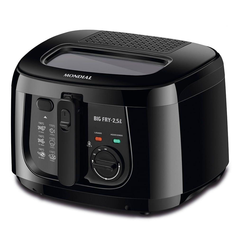 Fritadeira Elétrica Mondial Big Fry 2,5l Ft-07 Fritadeira-220v-preto 220