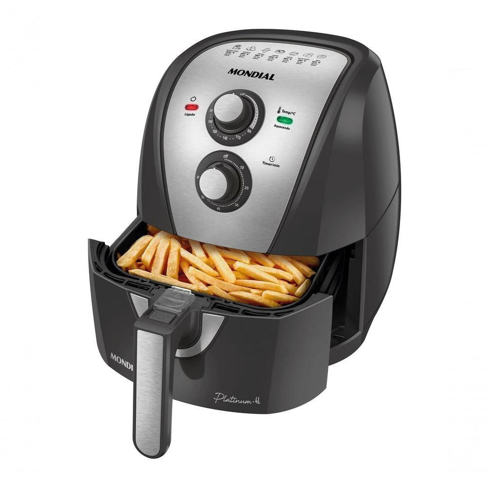 Fritadeira sem Óleo Air Fryer Mondial AFN-40-PI 4L Grafite 110V