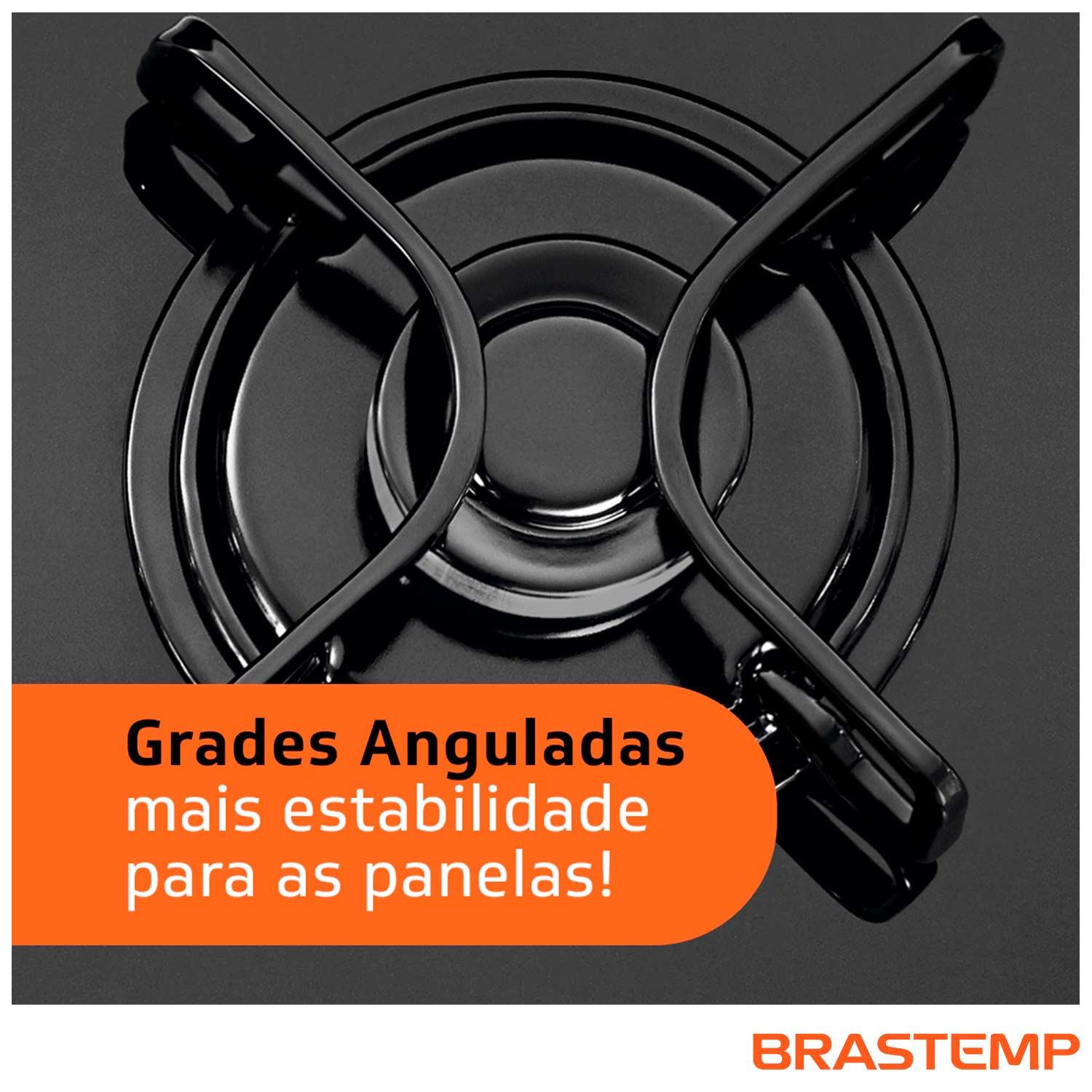 Cooktop Brastemp 5 Bocas com Quadrichama e Acendimento Super Automático Design Inteligente BDD85AE