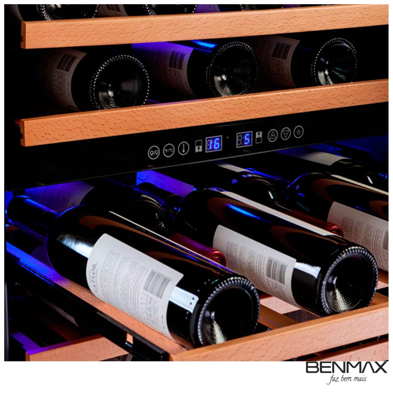 Adega de Vinho Climatizada Benmax para 51 Garrafas com até 22ºC - BAC51