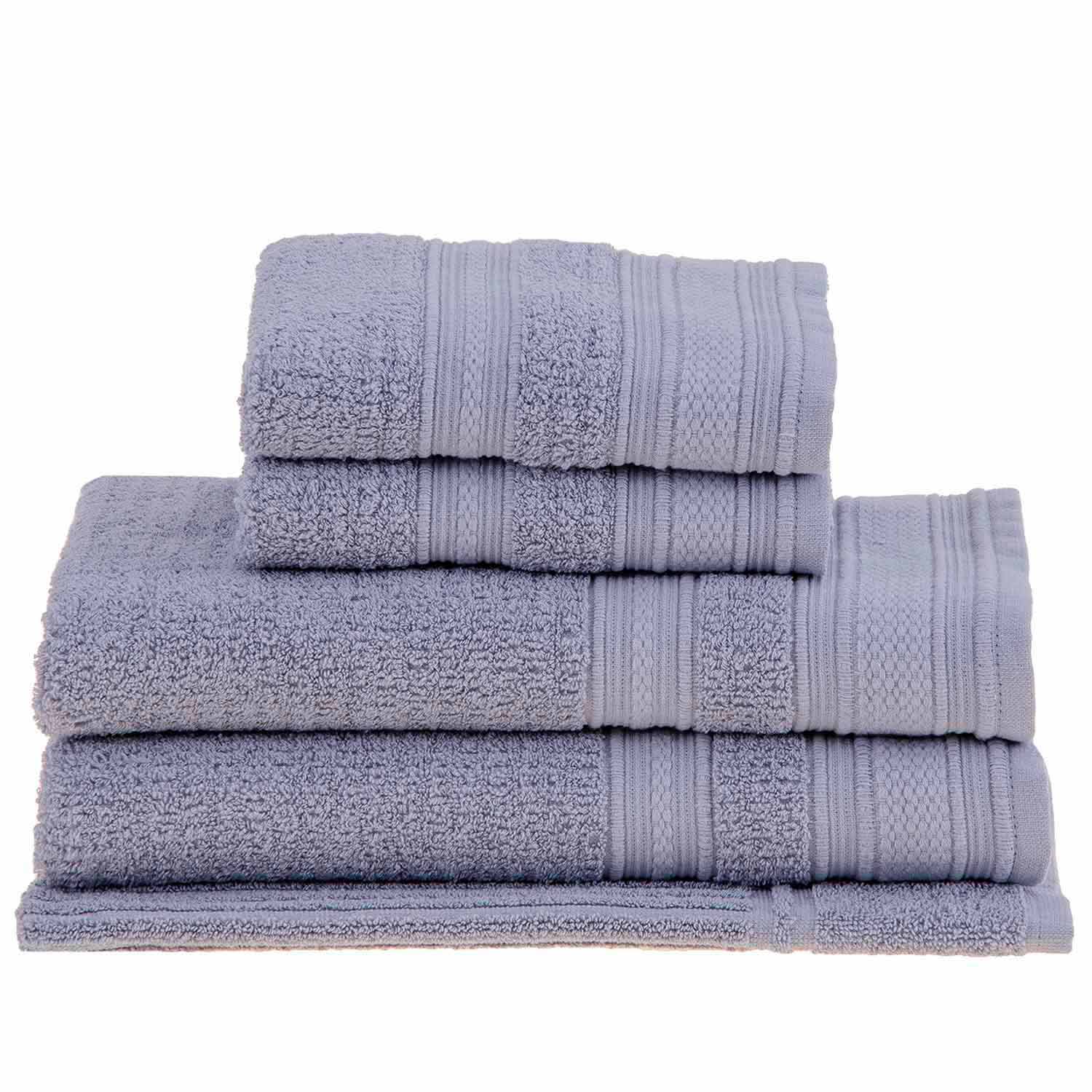 Jogo de Toalhas de Banho com 05 Peças Spa Azul - Buddemeyer