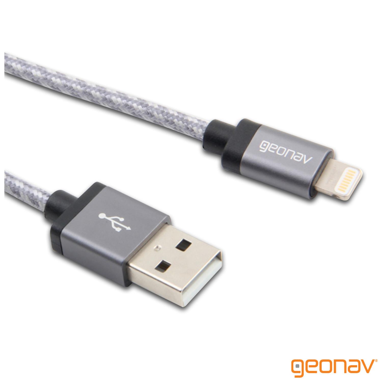 Cabo Lightning MFi Geonav para iPhone, iPad e iPod com 1,5 Metros - Geonav - LIGH10T