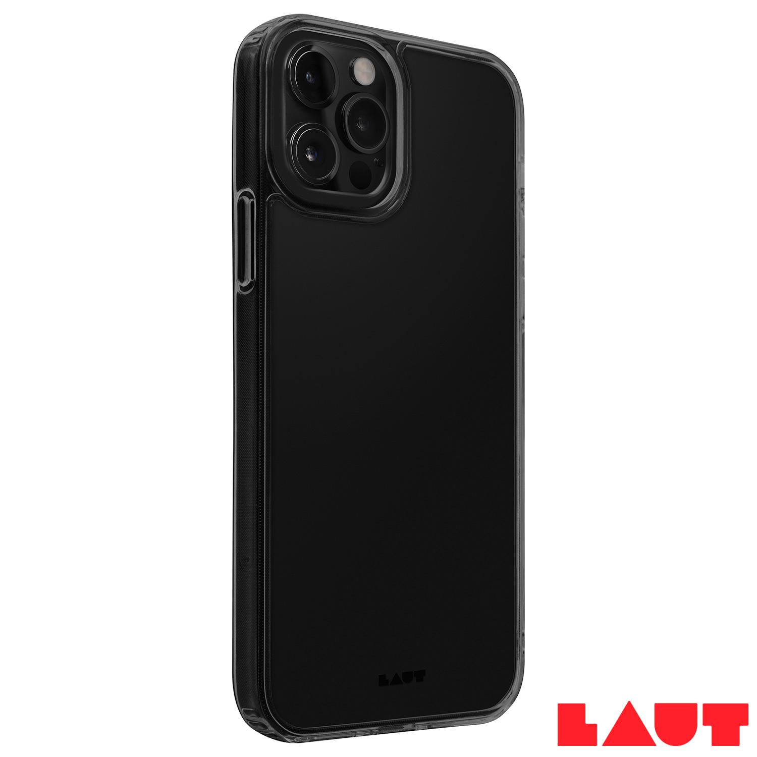 Capa Protetora para iPhone 12 e iPhone 12 Pro Crystal-X em Vidro Temperado Preta - Laut - LT-IP20MCXUBI