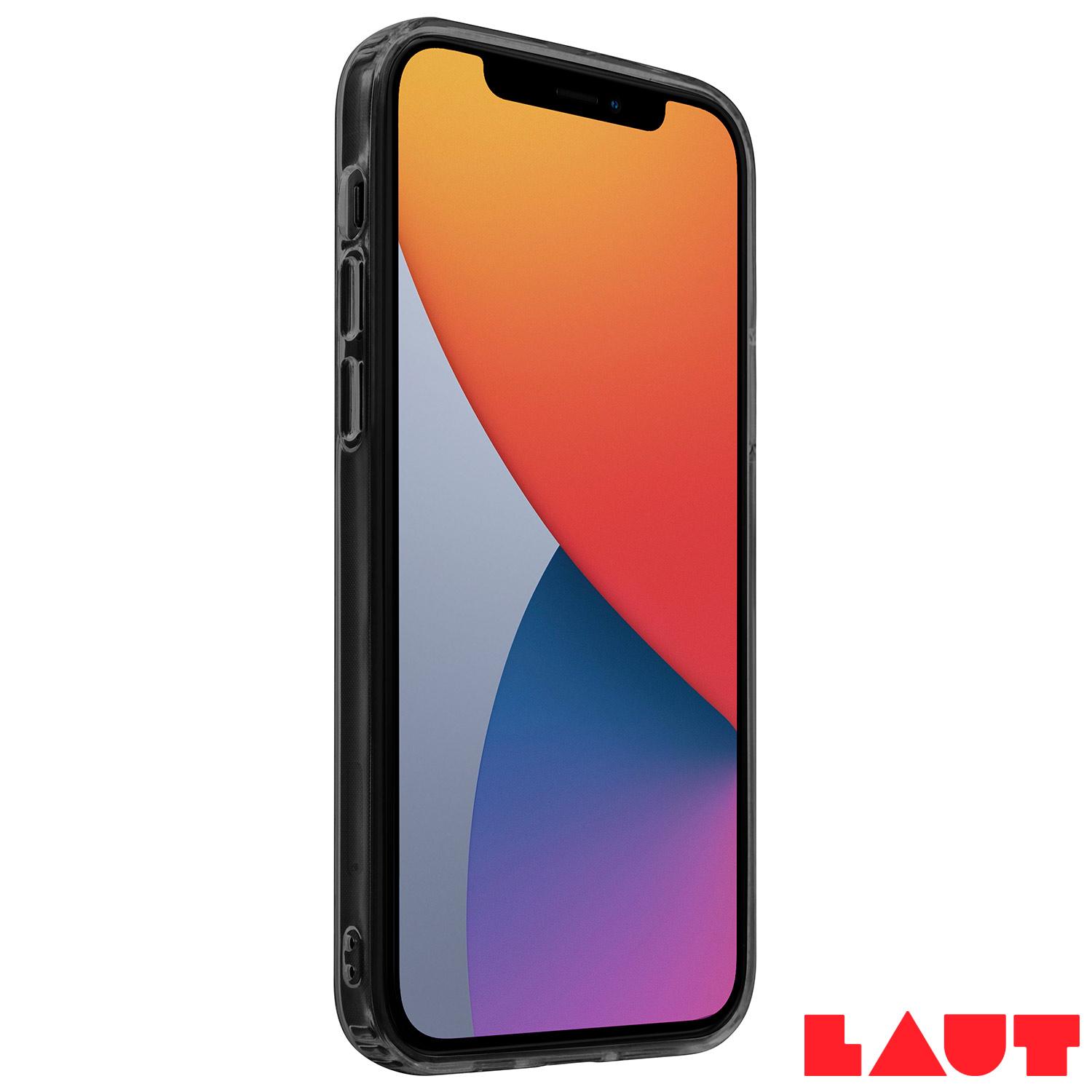 Capa Protetora para iPhone 12 e iPhone 12 Pro Crystal-X em Vidro Temperado Preta - Laut - LT-IP20MCXUBI