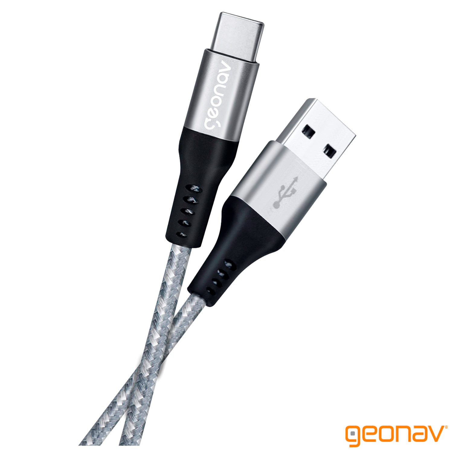 Cabo USB-C com Conector USB-A e 1,5M para Carregamento Rápido - Geonav - UCC06