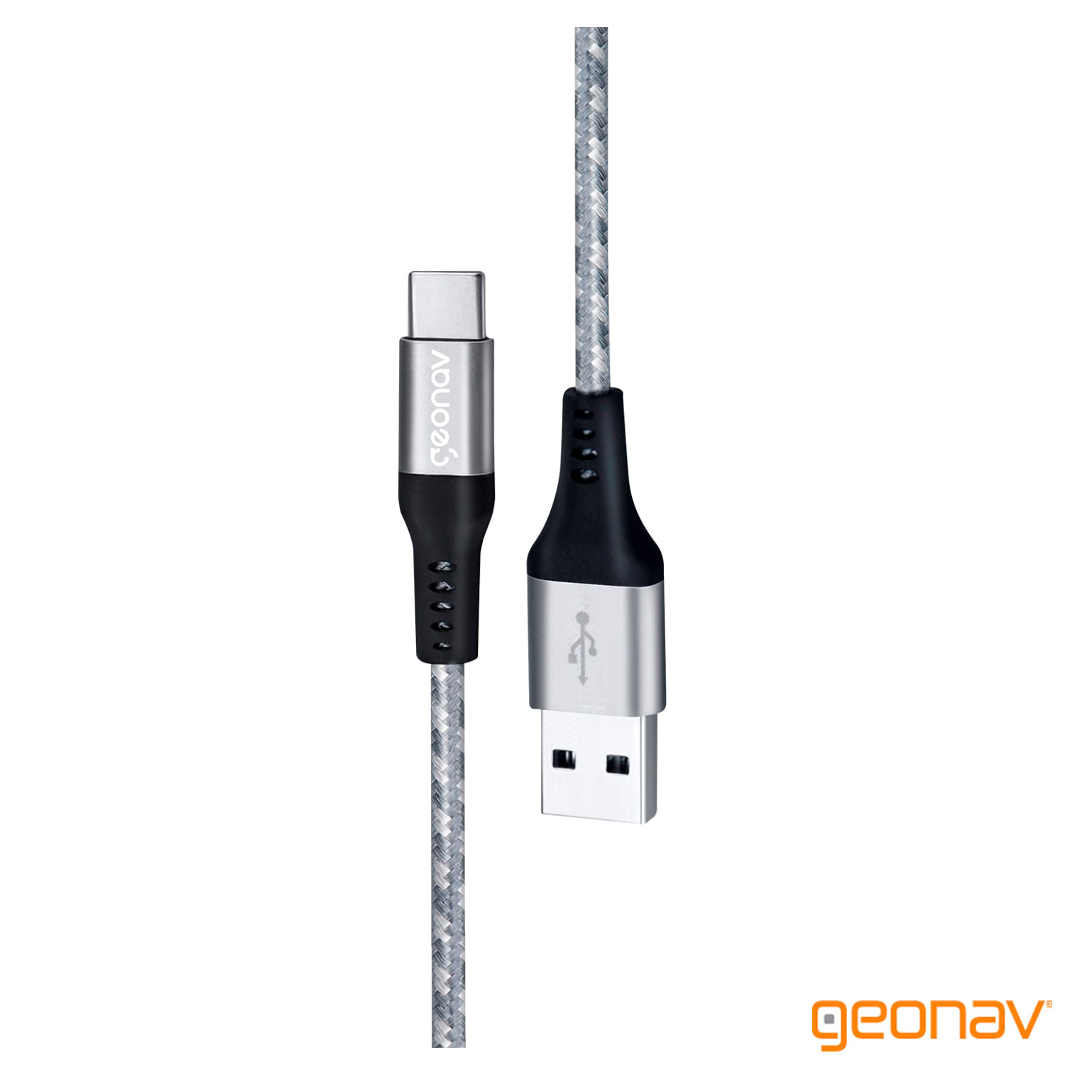 Cabo USB-C com Conector USB-A e 1,5M para Carregamento Rápido - Geonav - UCC06