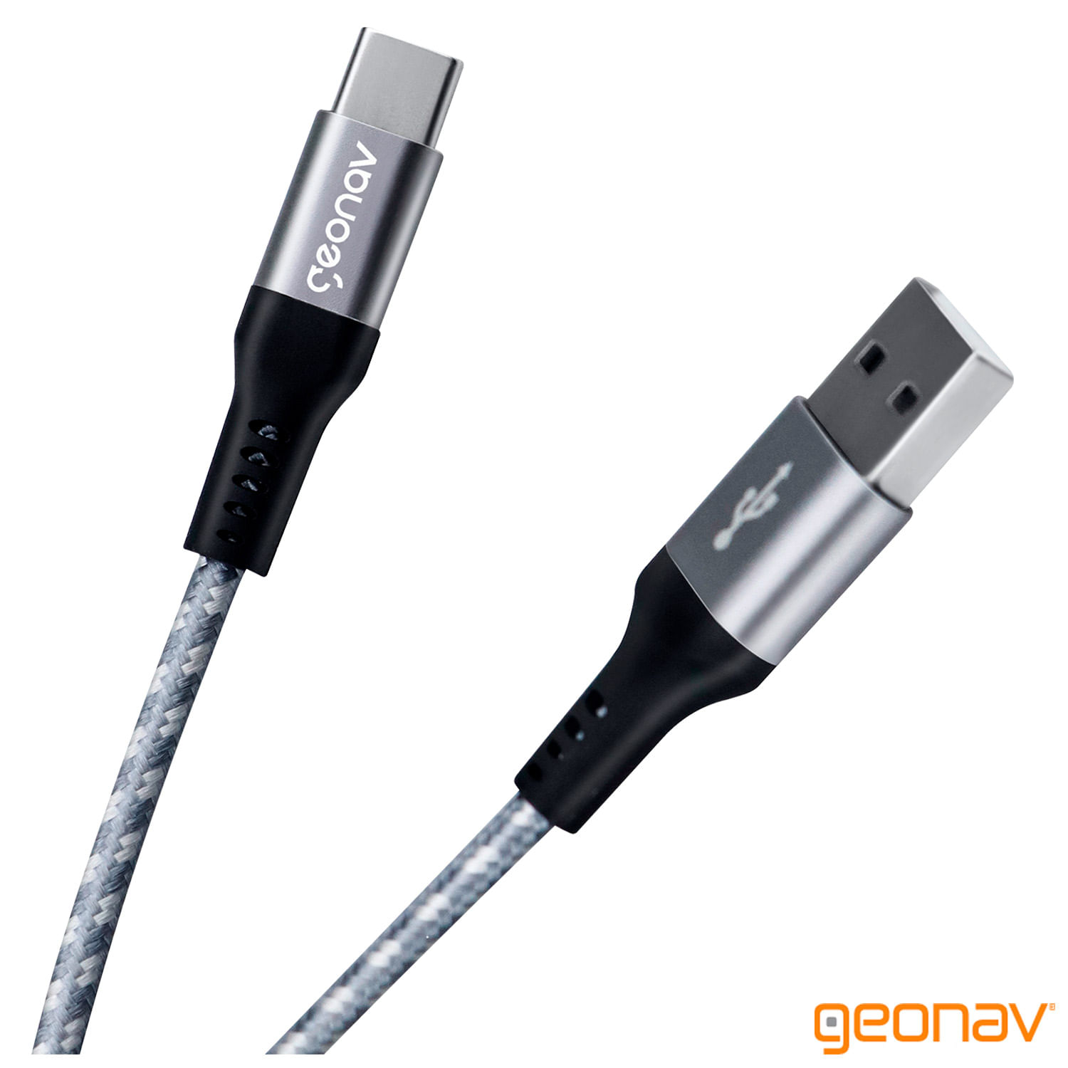 Cabo USB-C com Conector USB-A e 1,5M para Carregamento Rápido - Geonav - UCC06