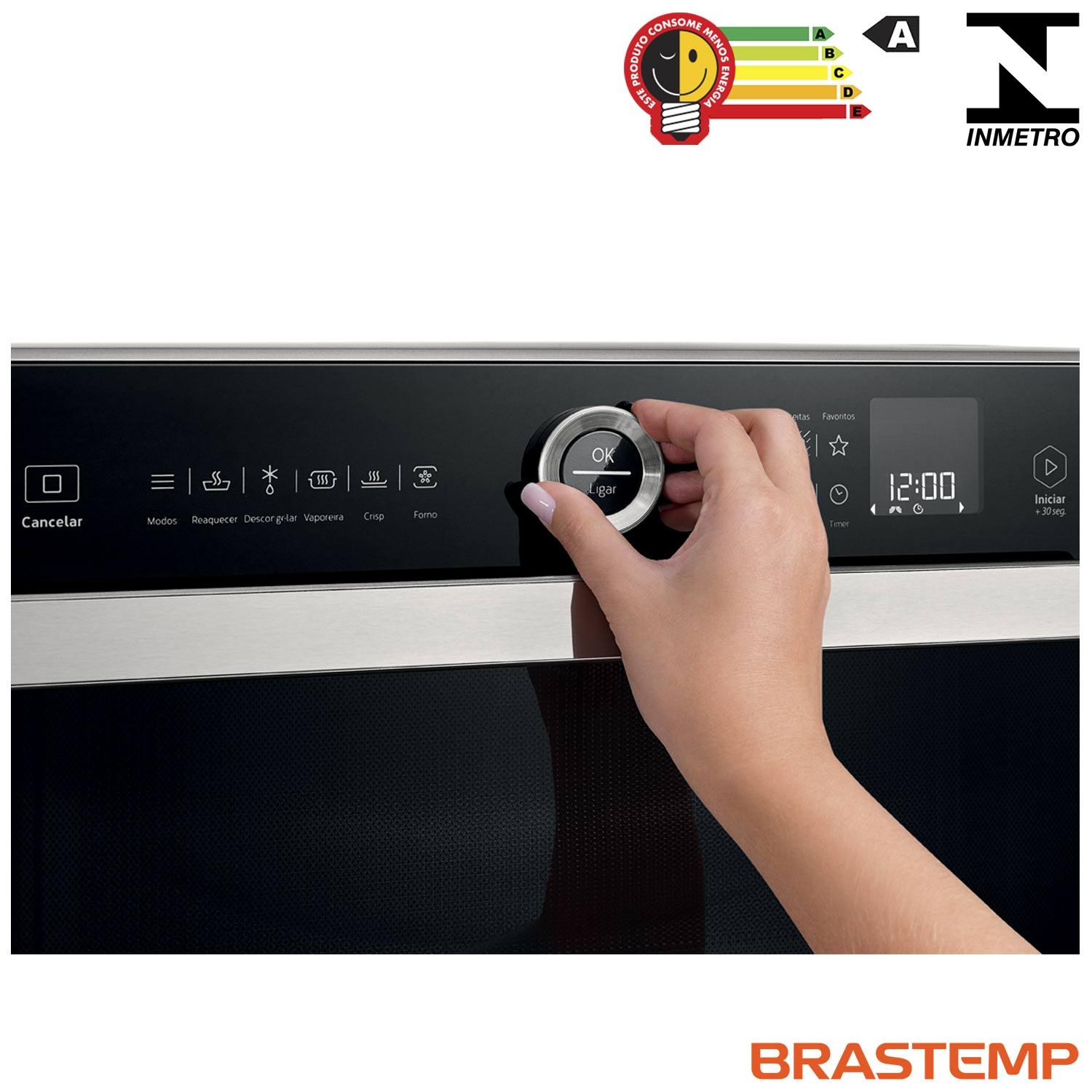 Forno Multifuncional com Micro-ondas Brastemp Gourmand 31 litros - BMR31AS