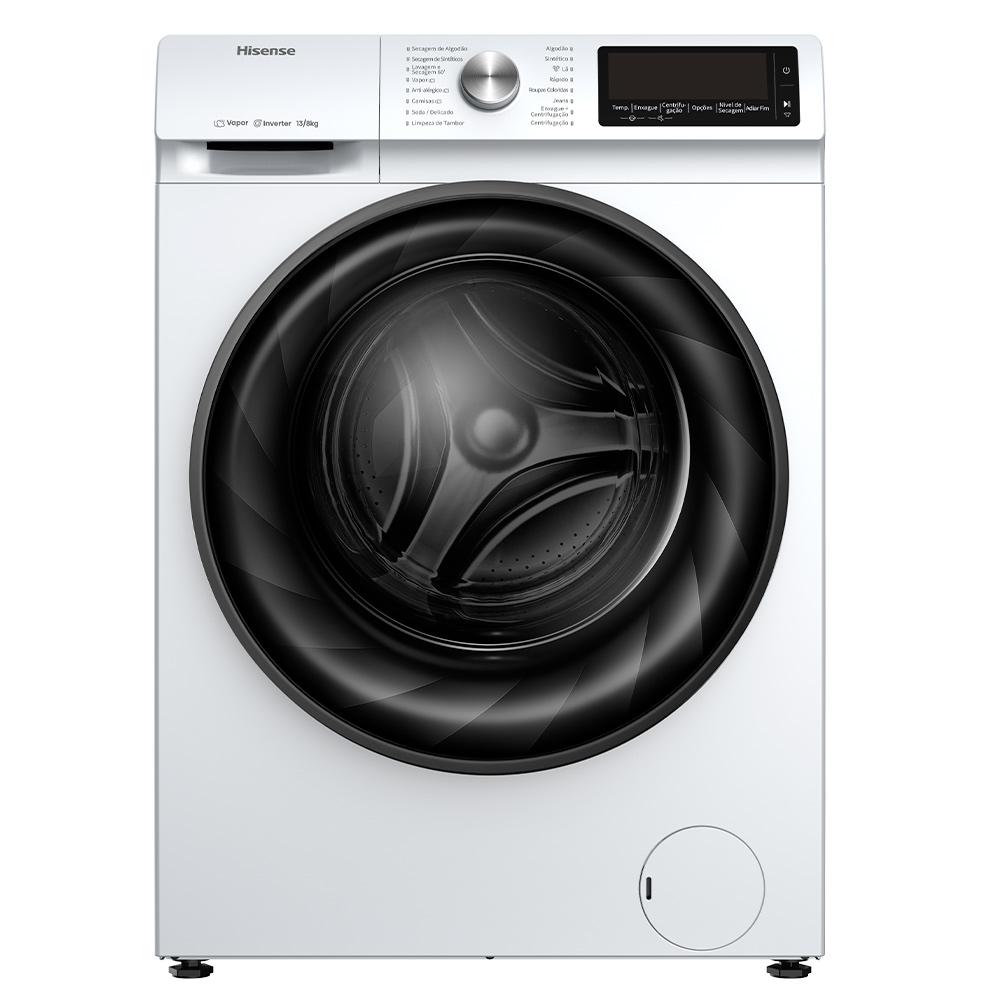 Lava & Seca Hisense Steam Branca com 13 Programas de Lavagem - WD5Q1342BW