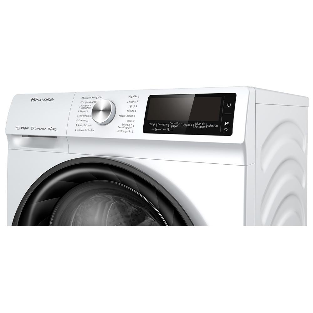 Lava & Seca Hisense Steam Branca com 13 Programas de Lavagem - WD5Q1342BW