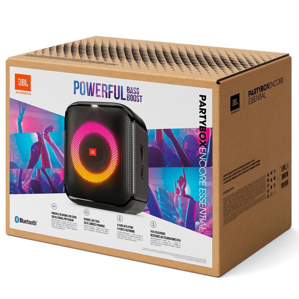 Caixa de Som JBL Bluetooth PartyBox Encore Essential, com Design à Prova de Respingos, 100W