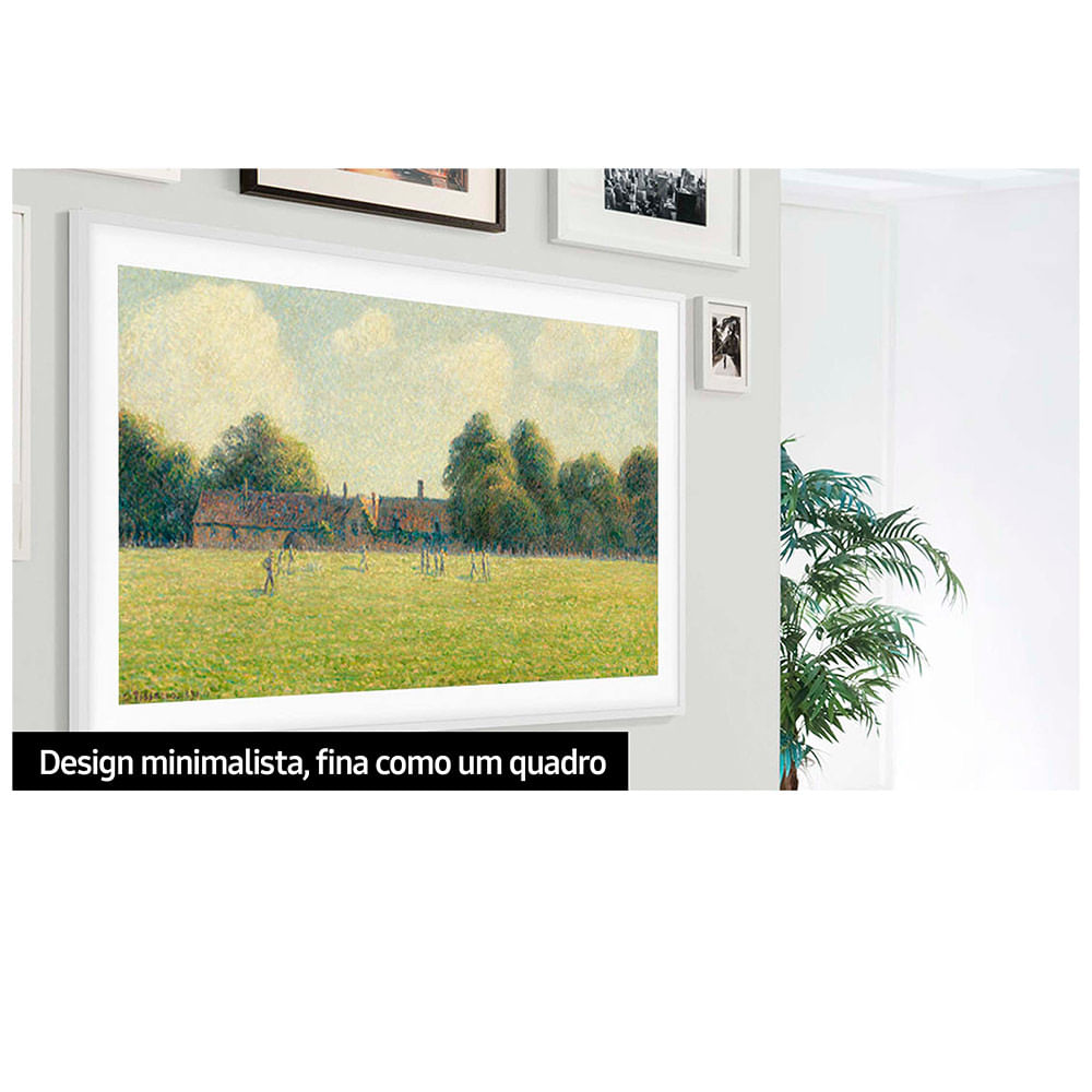 Smart TV Samsung The Frame QLED 4K 43" Polegadas 43LS03D com Tela Matte Antirreflexo, Modo Arte e Molduras Customiz