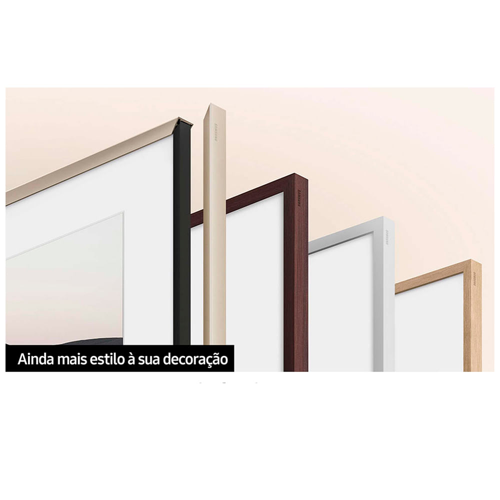 Smart TV Samsung The Frame QLED 4K 43" Polegadas 43LS03D com Tela Matte Antirreflexo, Modo Arte e Molduras Customiz