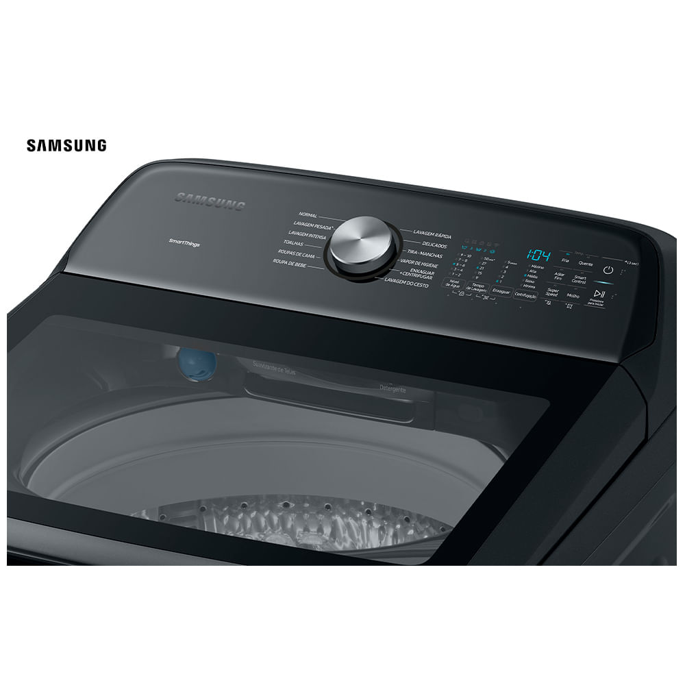 Lavadora de Roupas Samsung 23 Kg Digital Inverter Black  com 12 Programas de Lavagem - WA23B8377GV