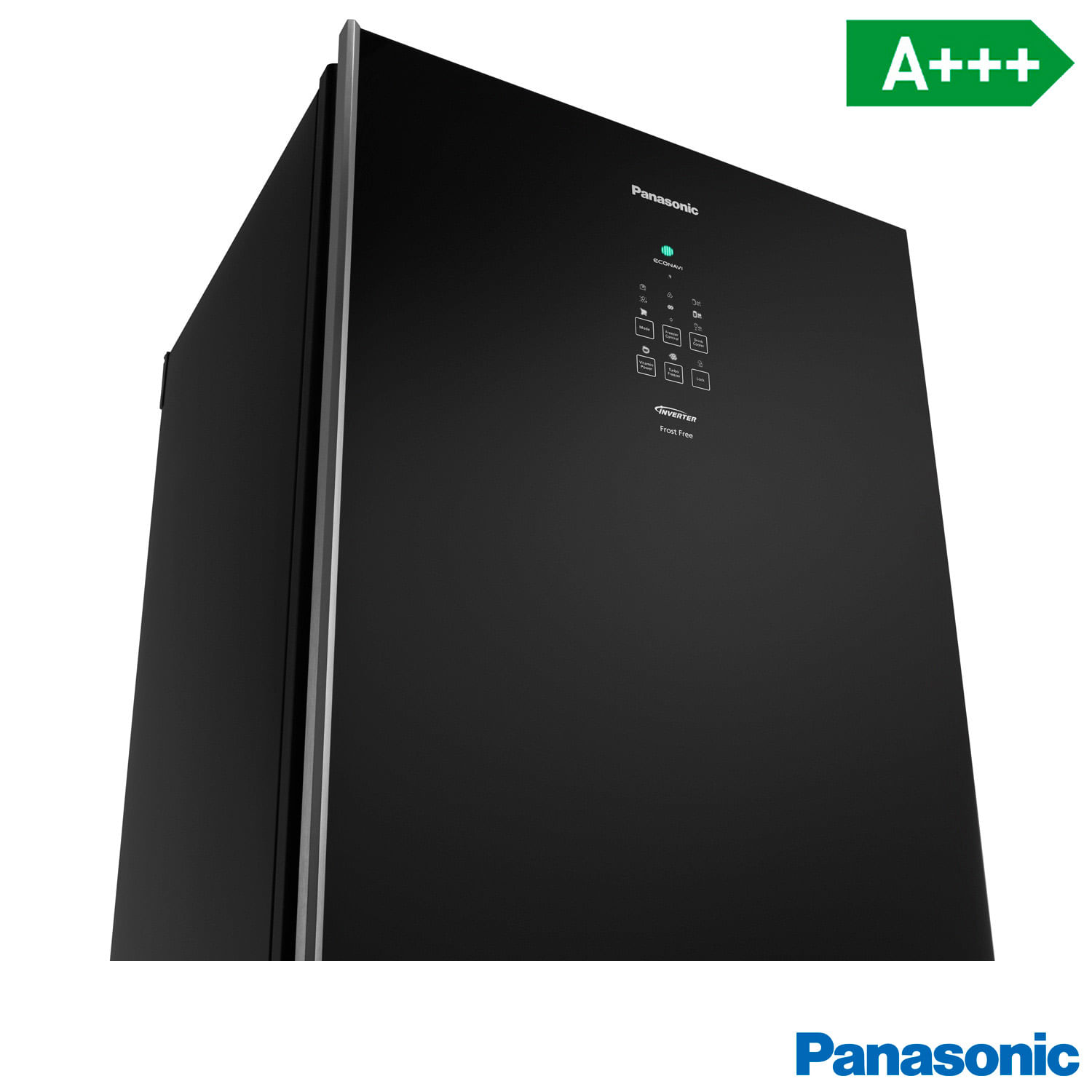 Refrigerador Bottom Freezer Inverter Panasonic de 02 Portas Frost Free com 425 Litros e Painel Easy Touch Preto - B