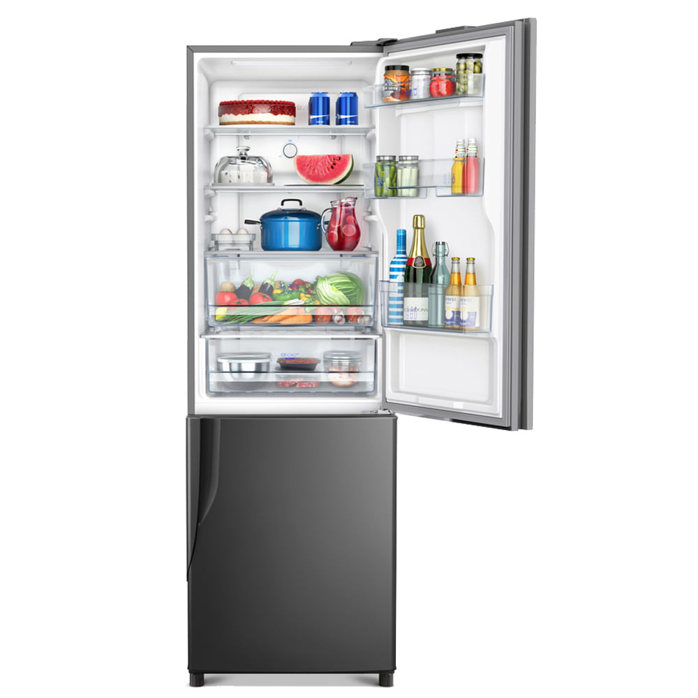 Refrigerador Panasonic de 02 Portas Frost Free com 397 Litros Titânio - NR-BB41PV1T