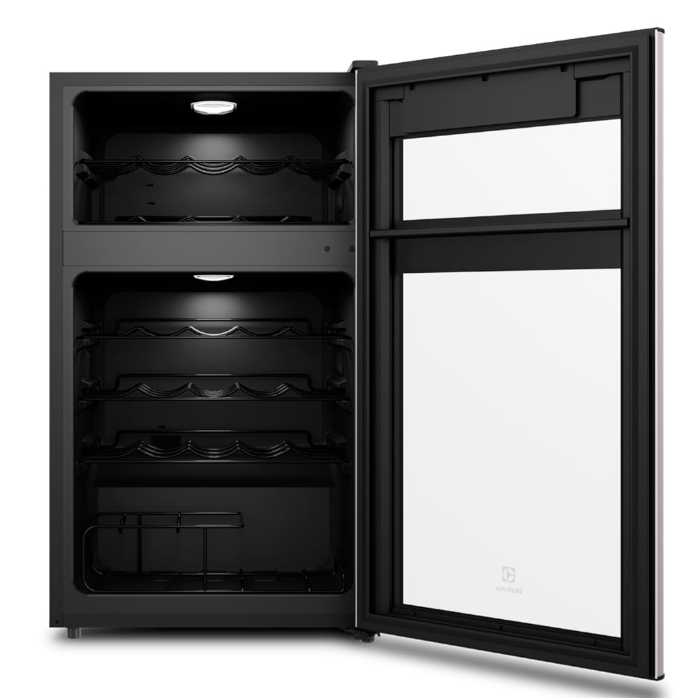 Adega de Vinhos Electrolux para 29 Garrafas com Dual Zone e Até 18° C - WDF29