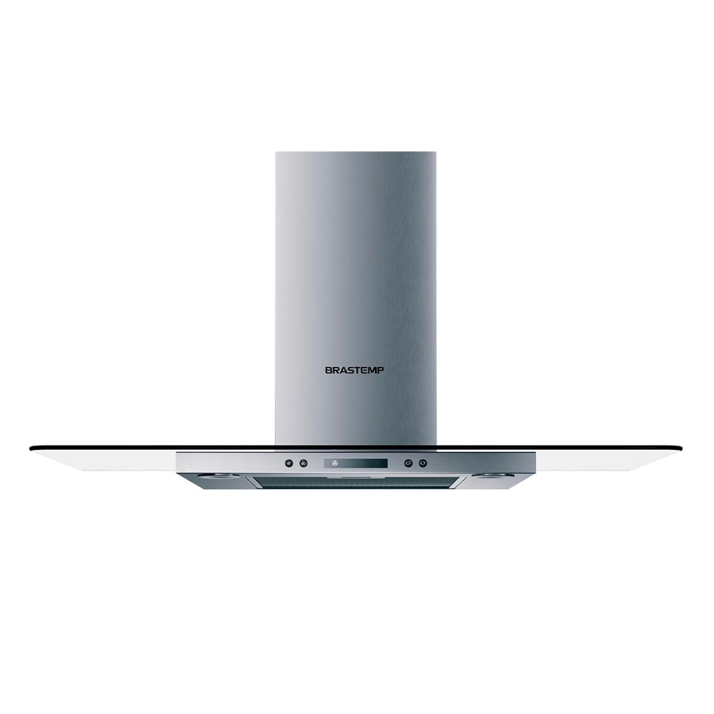 Coifa de Parede Brastemp 90 cm Inox 5 e 6 Bocas Timer Autodesligamento BAP90AR