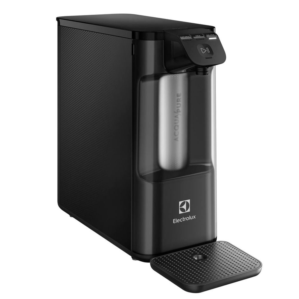 Purificador de Água Electrolux com Água Gelada, Fria e Natural Eletrônico Compacto Pure 4x Preto - PE12P