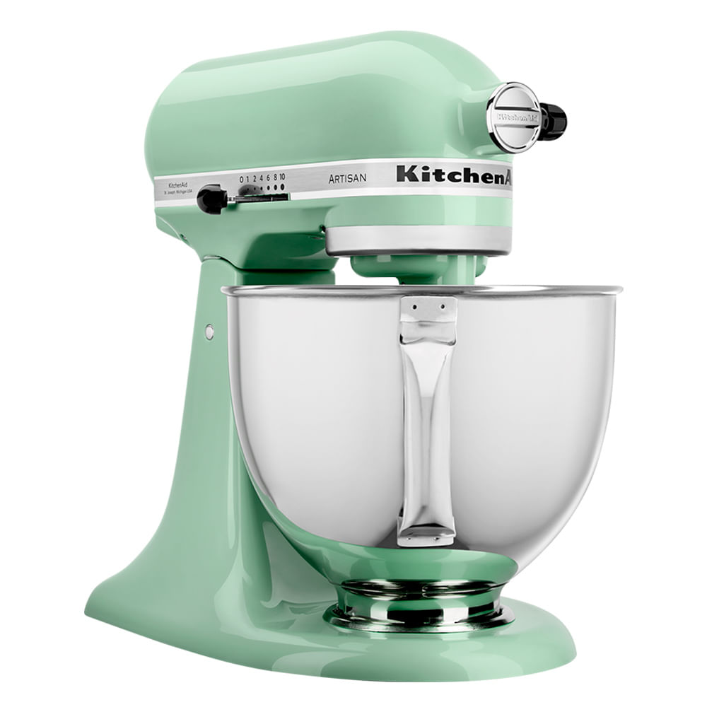 Batedeira Planetária Artisan KitchenAid Stand Mixer com 03 Batedores Pistachio KEA33 - 220V