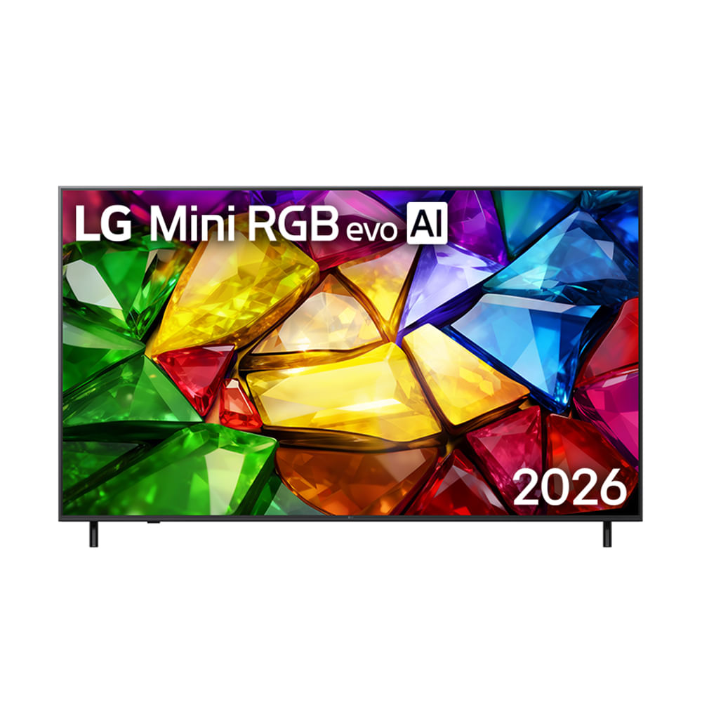 Smart TV 4K LG Mini RGB EVO 75” Polegadas Processador A8 AI Gen 3, Super Upscaling, 120Hz Nativo,  Dolby Vision e HDR10 - 75MRGB85BSC