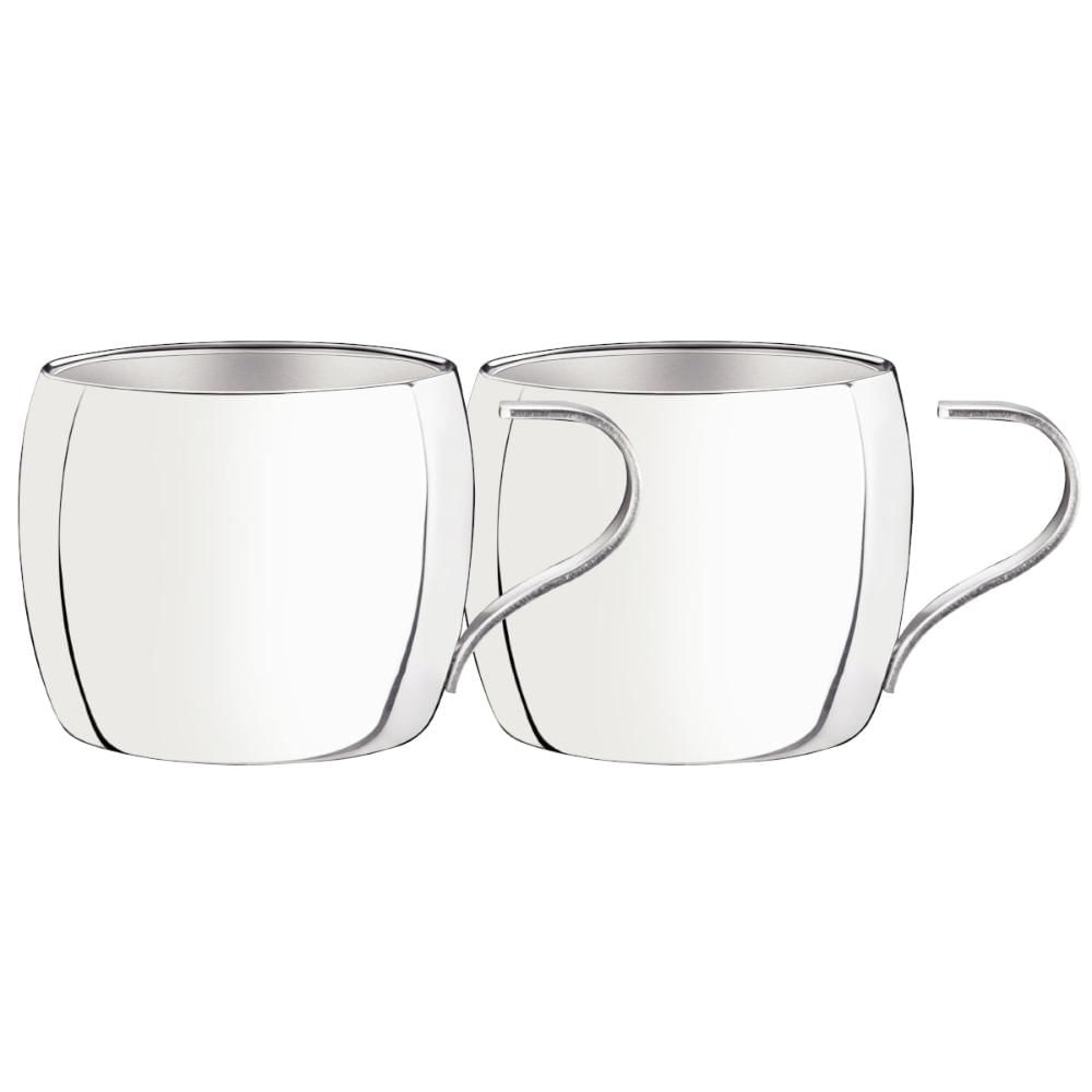 Conjunto de Xícaras Inox Tramontina Chá e Capuccino 2 Peças