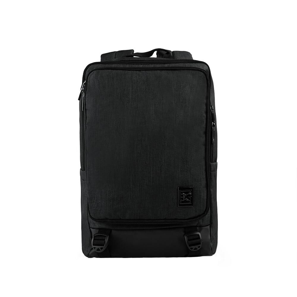 Mochila Masculina Executiva Para Notebook City Block Preta U / Preto