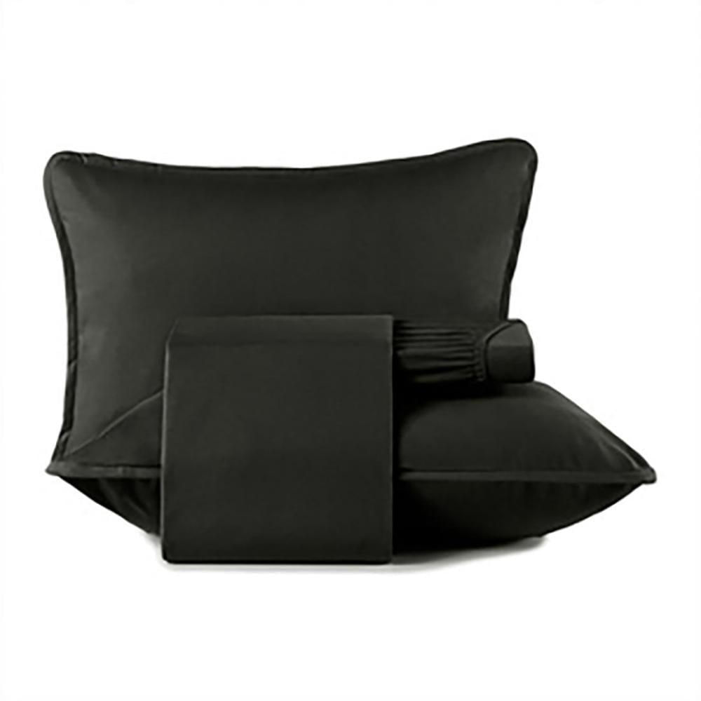 Jogo de Cama Queen Malha Fio Penteado Preto Primitivo Altenburg
