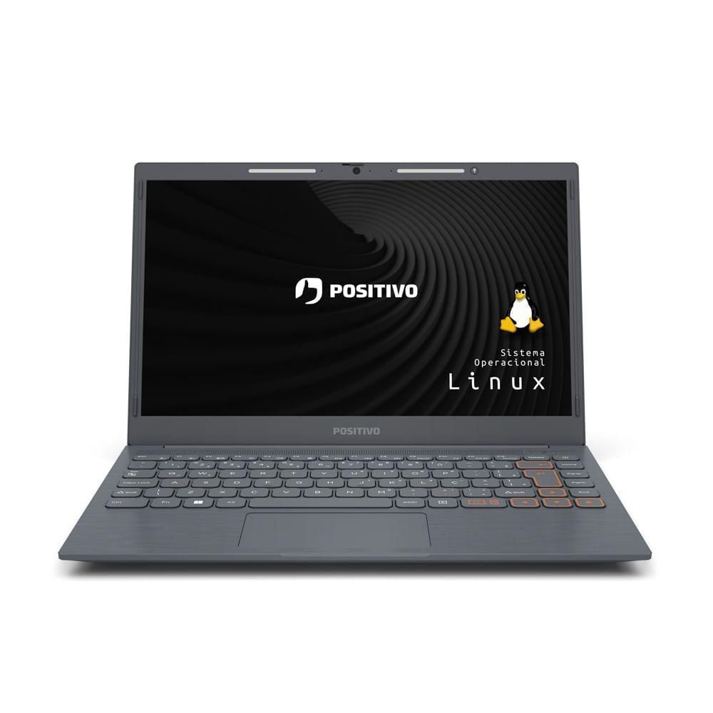 Notebook Positivo Vision C14 Intel® Celeron® Linux 4gb 128gb Emmc 14” Hd Lumina Bar – Cinza