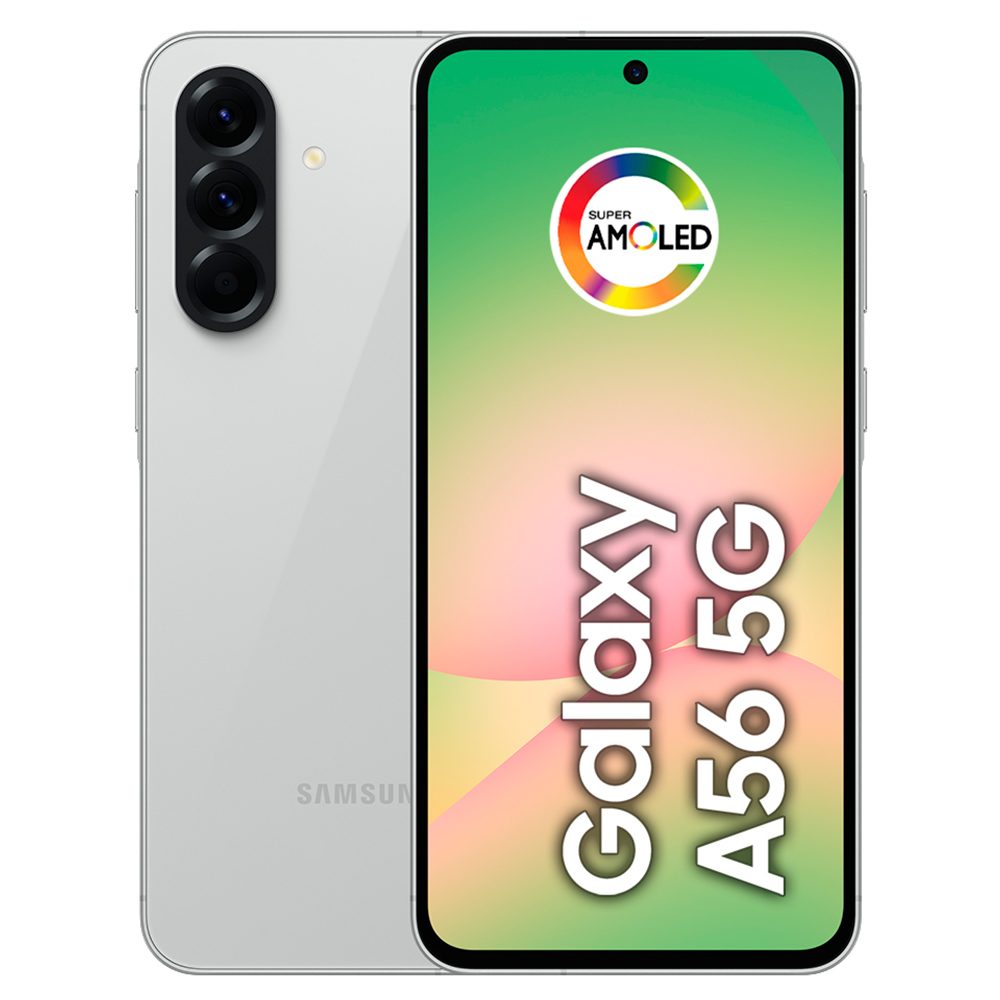 Celular Samsung Galaxy A56 5G 256GB, 8GB RAM, Câmera 50MP, IP67, Super AMOLED 6.7", Recursos AI Cinza