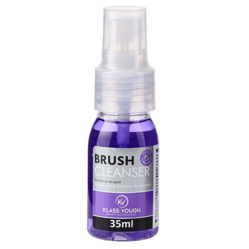 Brush Cleanser Limpador Líquido de Pincel 35ml Klass Vough