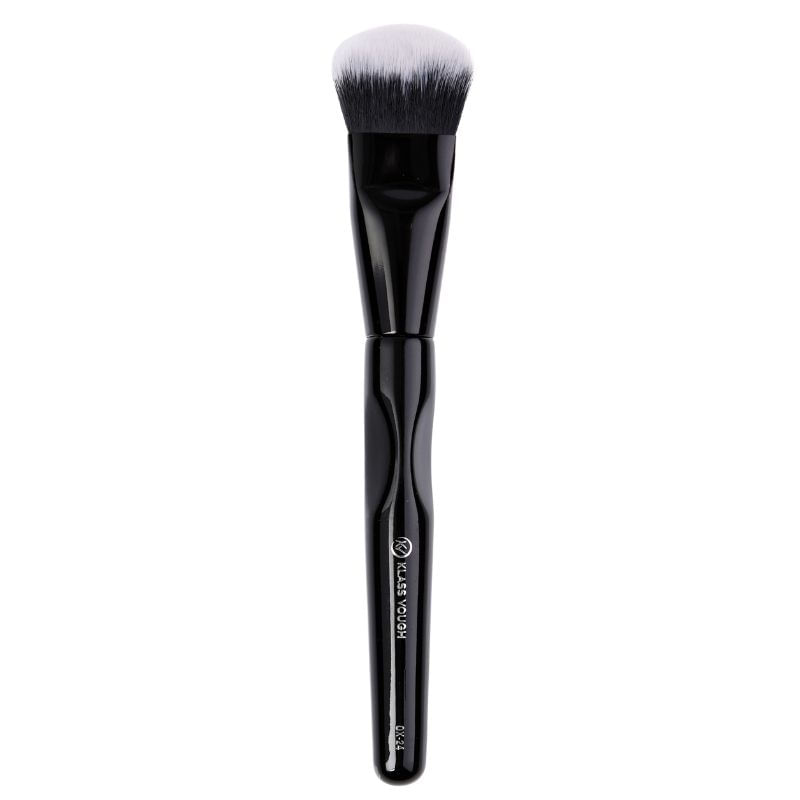 Pincel Flat Curto Onix Line 24 para Base e Corretivo com Cerdas Sintéticas Klass Vough