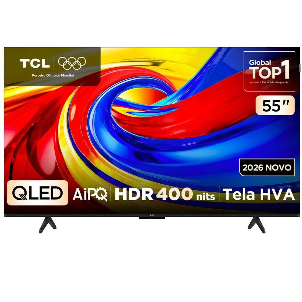 Smart TV 55" TCL 4K UHD QLED 55P7L Google TV 2026