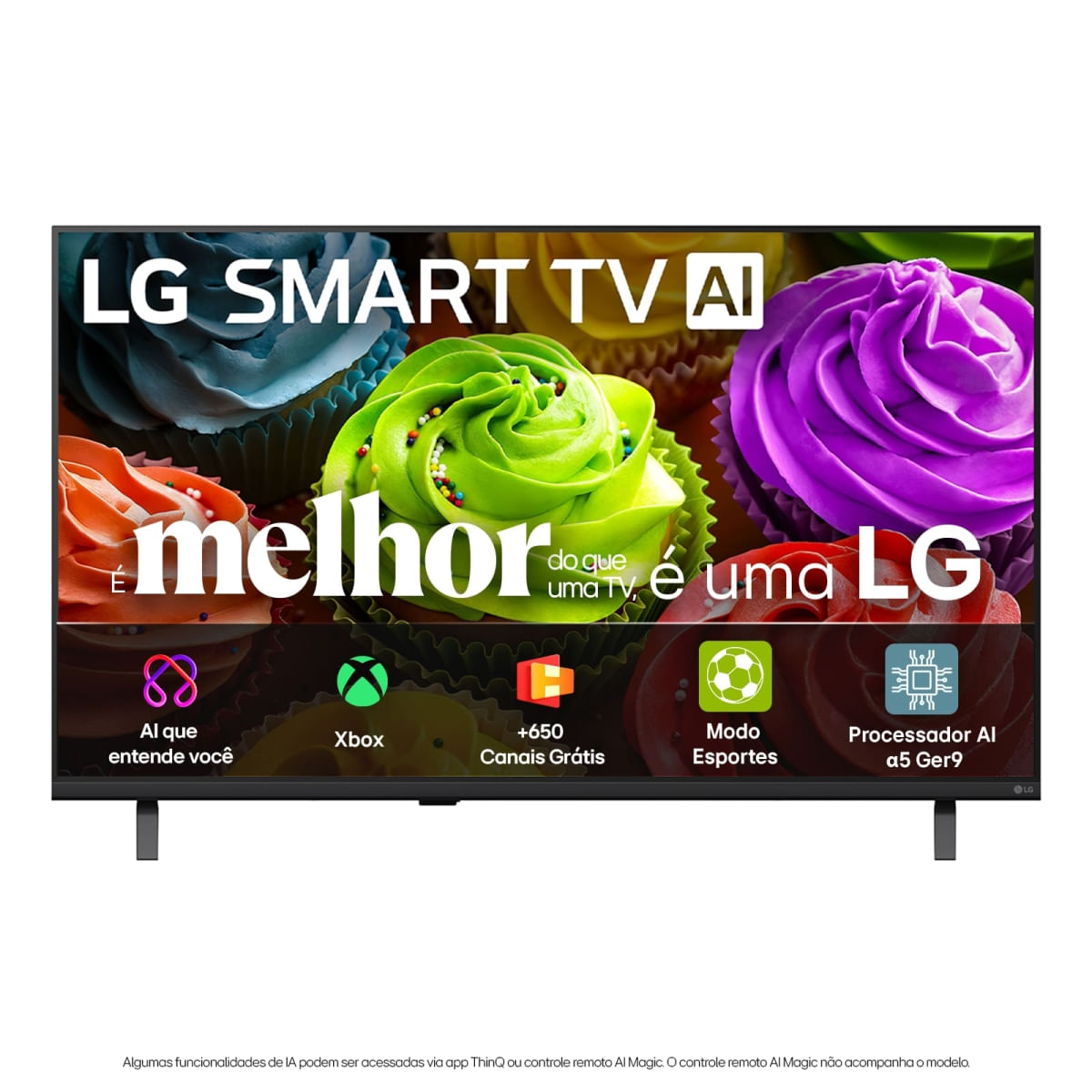 Smart TV 32 Polegadas LG LB650 AI HD WebOS 2026