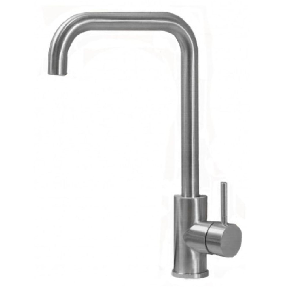 MISTURADOR MONOCOMANDO KROMMA PARA COZINHA COM BICA ALTA GIRATÓRIA EM AÇO INOX ESCOVADO KR503 1910