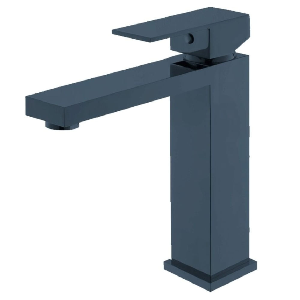 TORNEIRA KROMMA QUADRATTA PARA LAVATÓRIO EM AÇO INOX AZUL MATTE KR255 1722