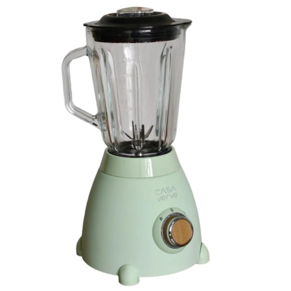 LIQUIDIFICADOR LUCENT LIFE VINTAGE TURBO POWER 1,5L COM JARRA DE VIDRO VERDE 220V B02BLG
