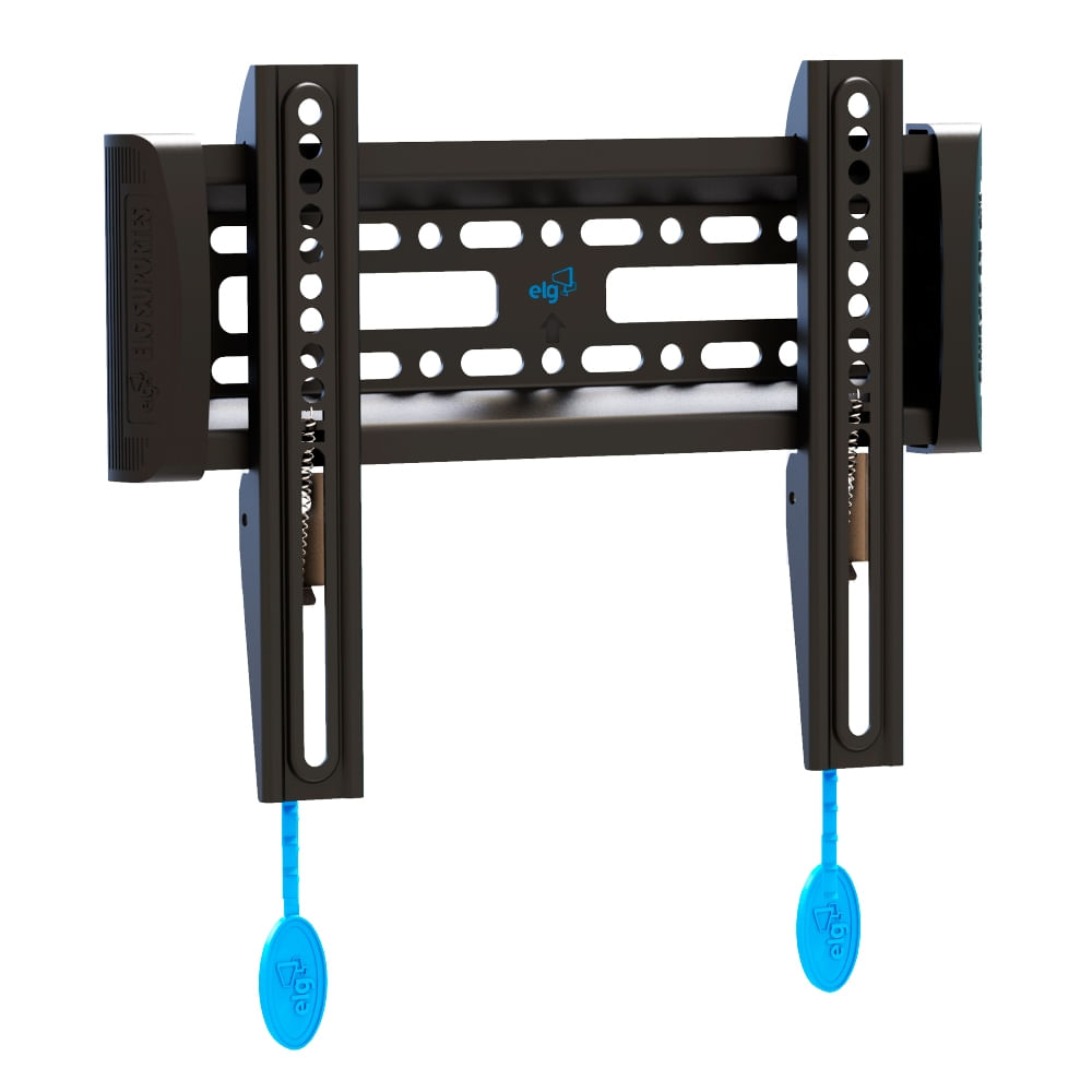 Suporte Fixo de Parede para TV, 15 a 55, Trava Automática, Suporte Até 30kg, Preto, E200, ELG