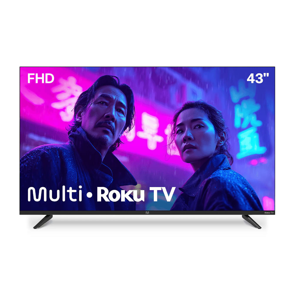 Smart TV DLED 43 FHD Multi Essencial Roku 3HDMI 2USB Wi-fi TL082