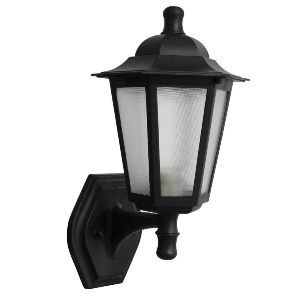 Arandela Externa Grega Preta Luminária de Parede Colonial E27 Bivolt Jardim Muro Dital